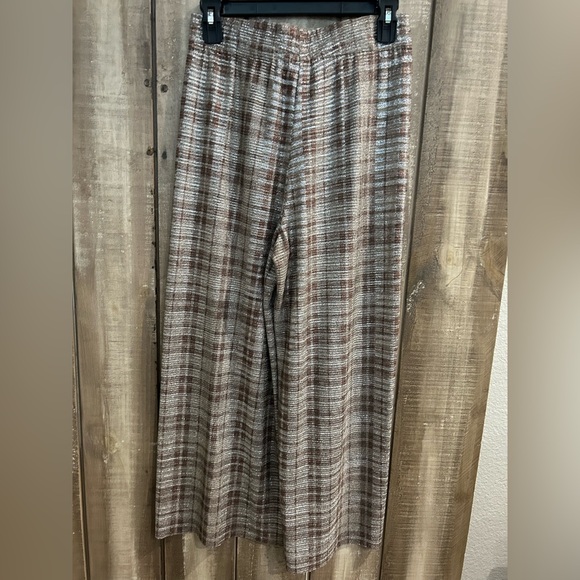 Alice + Olivia Elba Metallic Plaid Ankle Pant, S - Picture 9 of 14